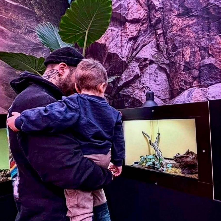 Besucher Eingang zur Tierausstellung in Villach - The Living Museum